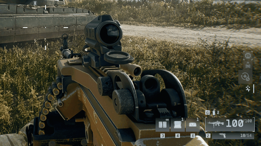 Screen recording of player entering vehicle