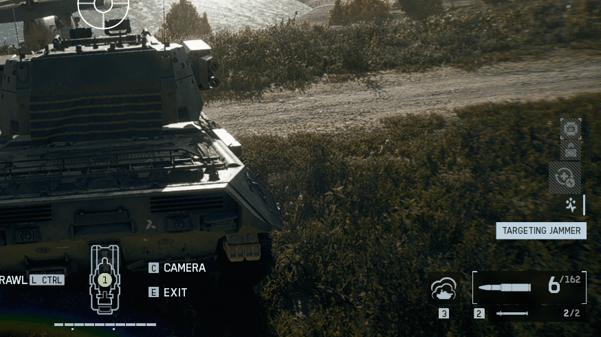 Screen recording of player exiting vehicle