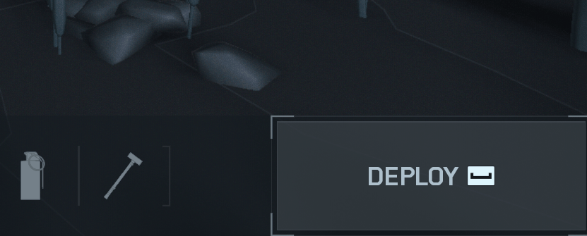 Screen recording of player deploying and undeploying