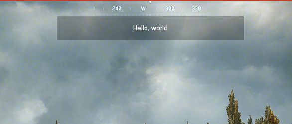 Screen capture of a UI widget